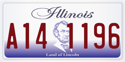 IL license plate A141196