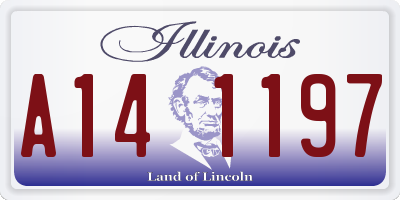 IL license plate A141197