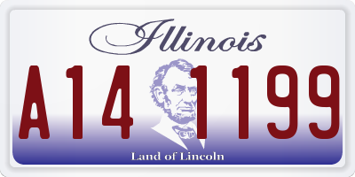 IL license plate A141199