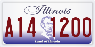 IL license plate A141200