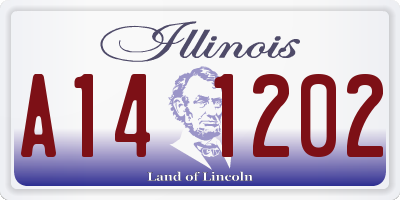 IL license plate A141202
