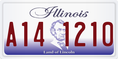 IL license plate A141210