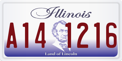 IL license plate A141216