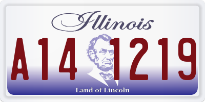 IL license plate A141219
