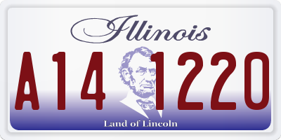 IL license plate A141220