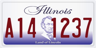 IL license plate A141237