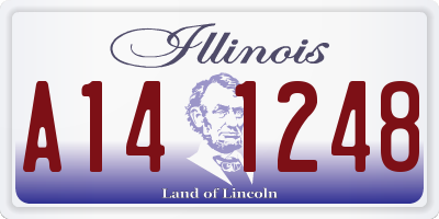 IL license plate A141248