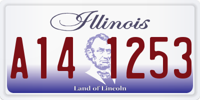IL license plate A141253