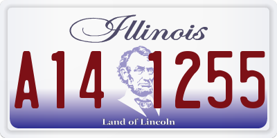 IL license plate A141255