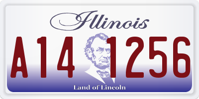 IL license plate A141256