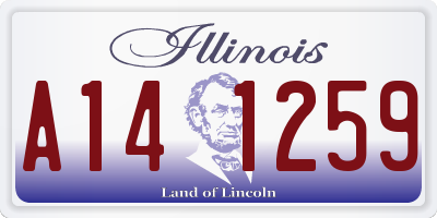 IL license plate A141259