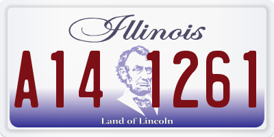 IL license plate A141261
