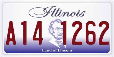 IL license plate A141262