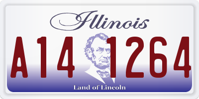 IL license plate A141264