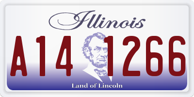 IL license plate A141266