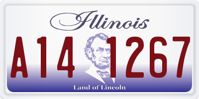 IL license plate A141267