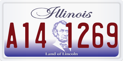 IL license plate A141269