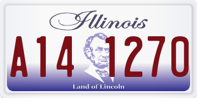 IL license plate A141270