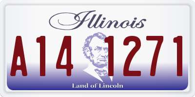 IL license plate A141271