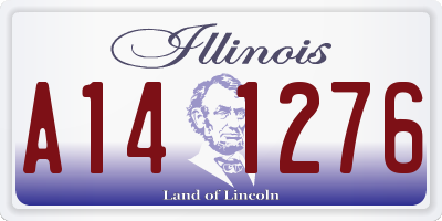 IL license plate A141276