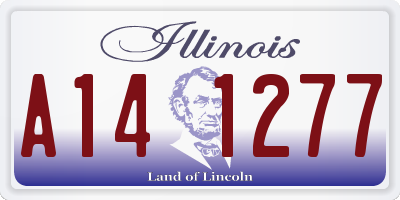 IL license plate A141277