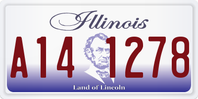 IL license plate A141278