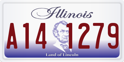 IL license plate A141279