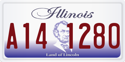 IL license plate A141280