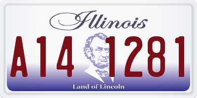 IL license plate A141281
