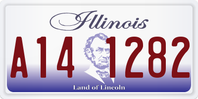 IL license plate A141282