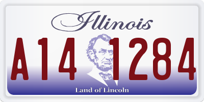 IL license plate A141284