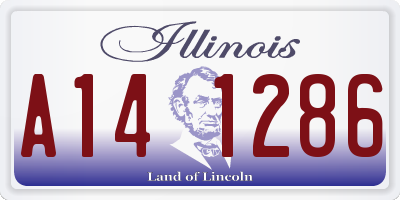 IL license plate A141286