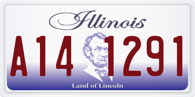 IL license plate A141291