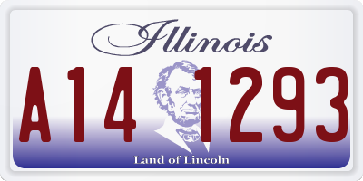 IL license plate A141293