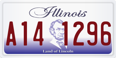IL license plate A141296