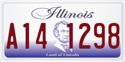 IL license plate A141298