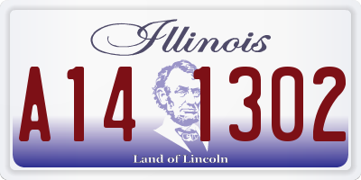 IL license plate A141302