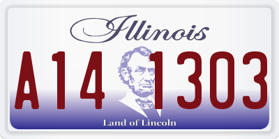 IL license plate A141303