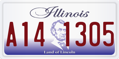 IL license plate A141305