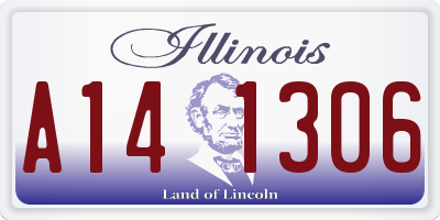 IL license plate A141306