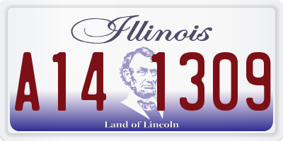 IL license plate A141309