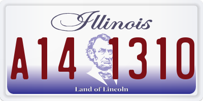 IL license plate A141310