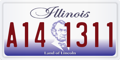 IL license plate A141311