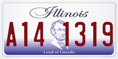 IL license plate A141319