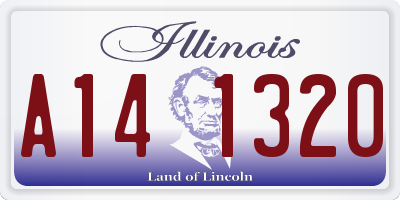 IL license plate A141320