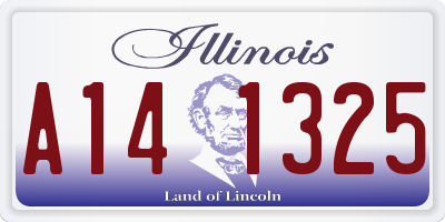 IL license plate A141325