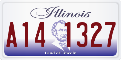 IL license plate A141327