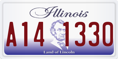 IL license plate A141330