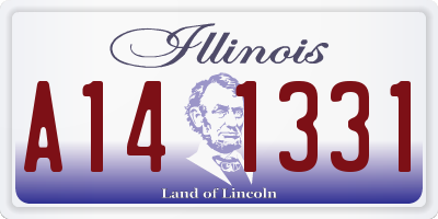 IL license plate A141331