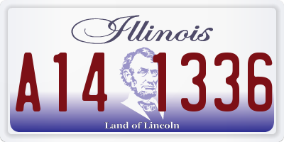 IL license plate A141336